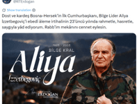 Erdoğan o Aliji Izetbegoviću: S milošću, čežnjom i poštovanjem čuvam sjećanje na mudrog lidera