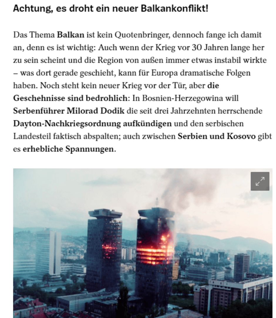 Der Spiegel: Dodik provocira rat. EU je očajno beskorisna - slika 1
